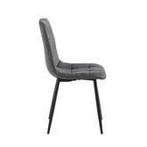 Ela Dining Chair - Anthracite Microfiber